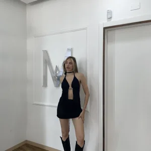 Coordinato uncinetto nero