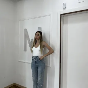 Jeans elasticizzato Brillantinato