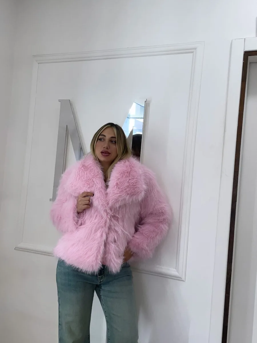 Pelliccia rosa