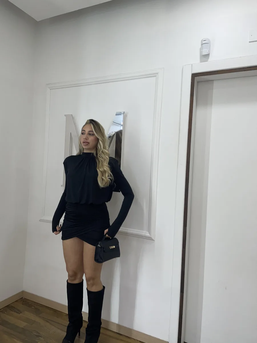 Mini dress nero