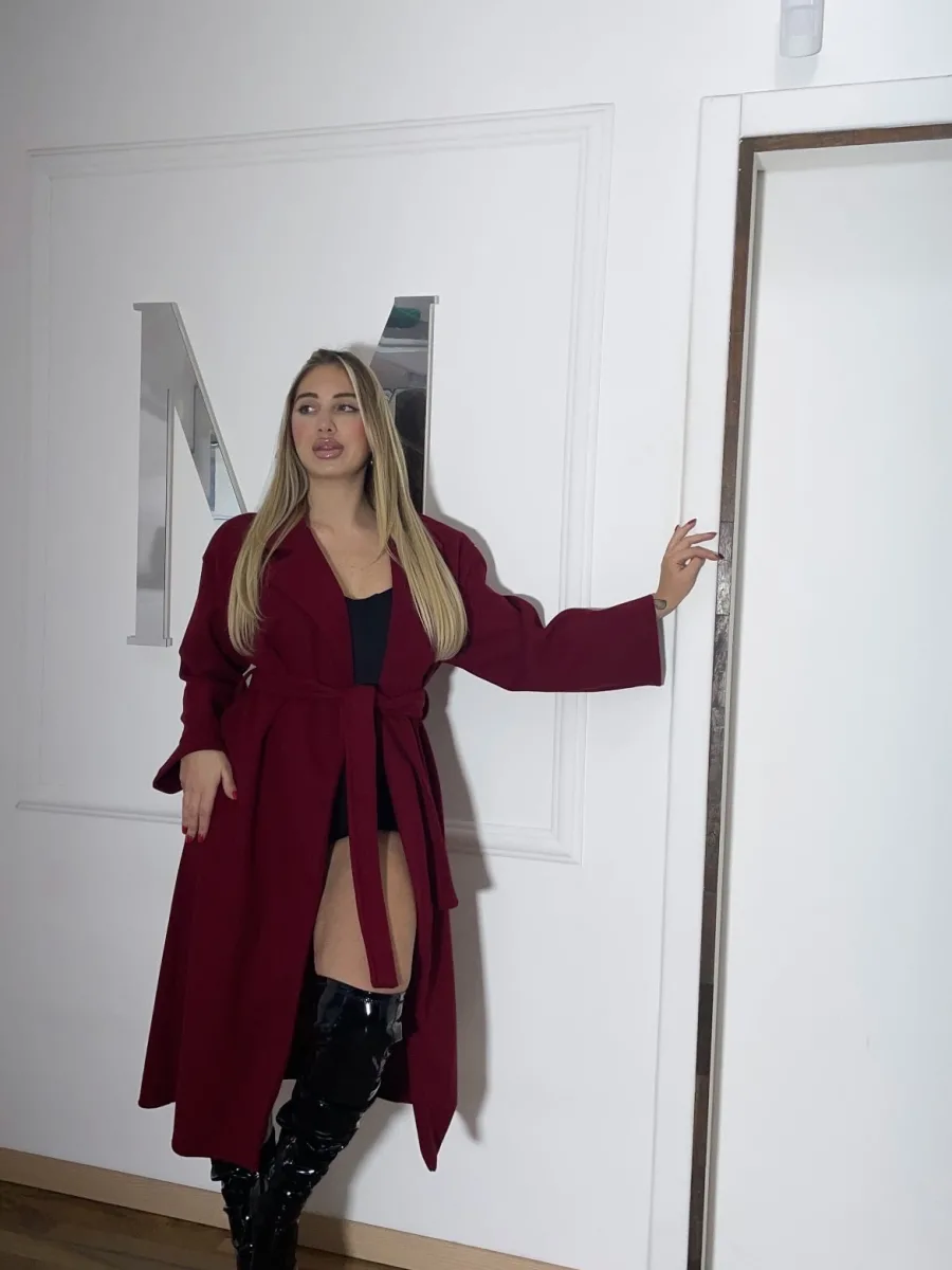 Cappotto Sofia  bordeaux