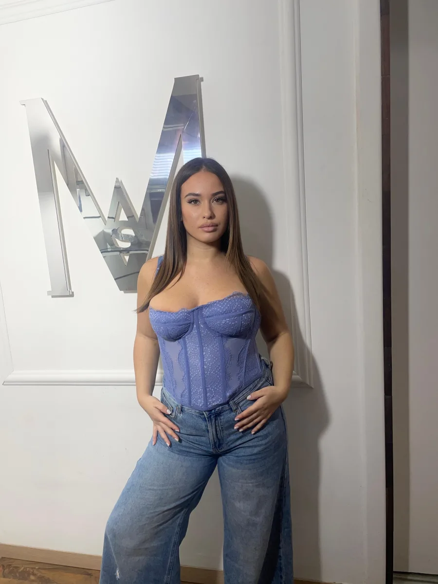 ESSENTIAL BUSTIER Celeste polvere