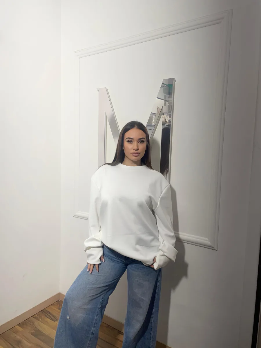 Maglietta over bianca