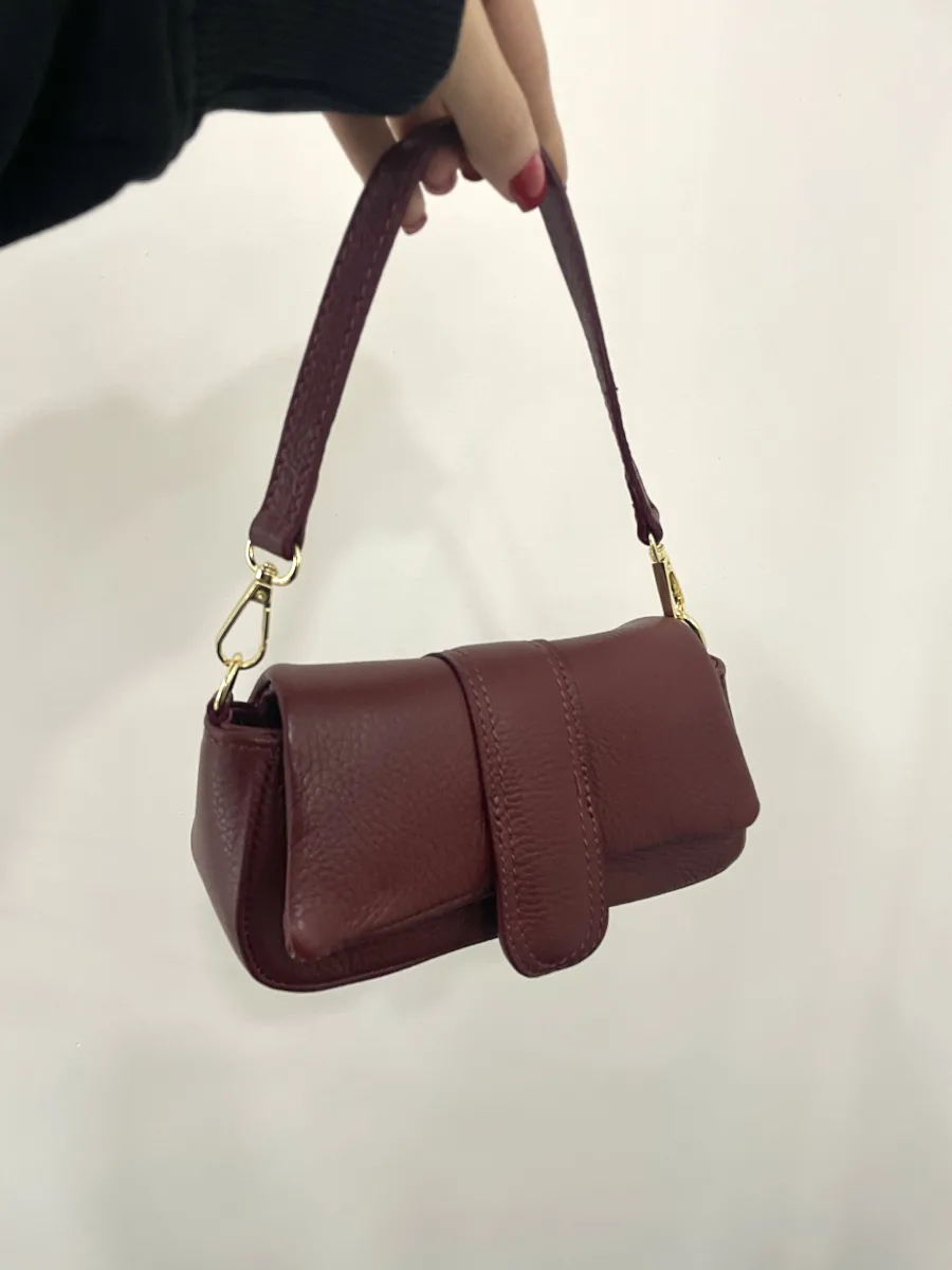 Borsa in ecopelle bordeaux