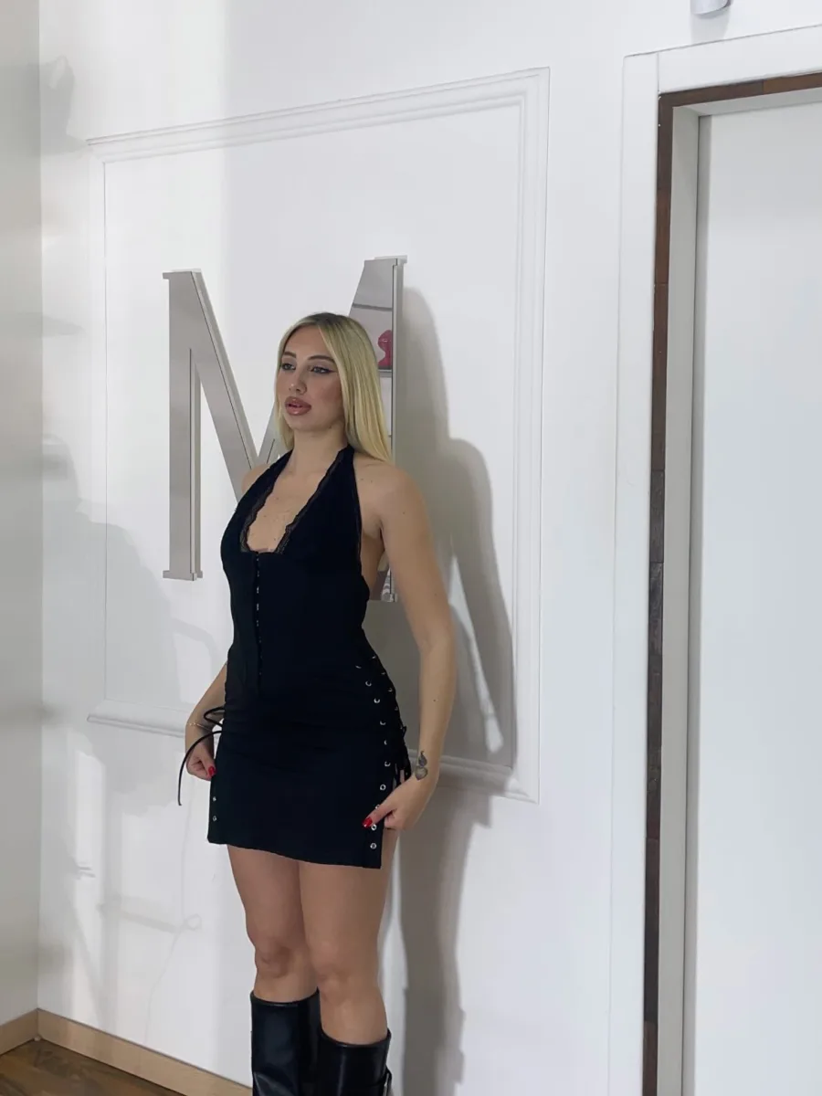 Mini dress con incrocio