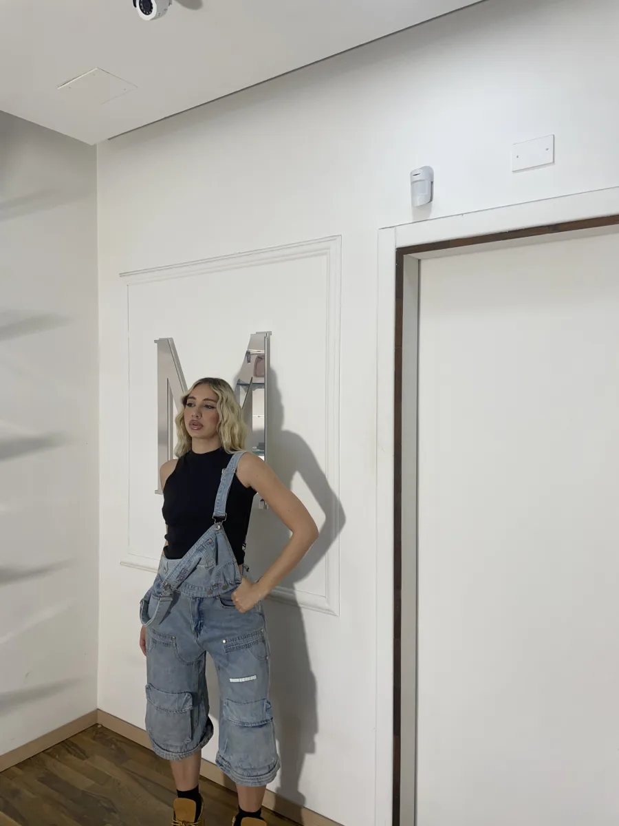 Salopette in denim