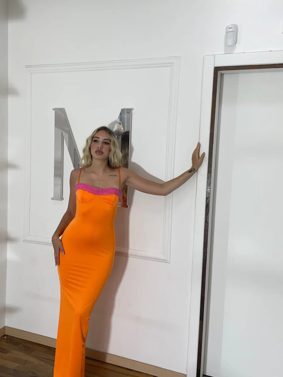 Dress mykonos arancio