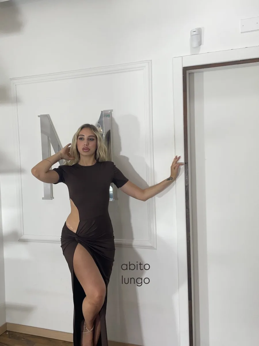 Abito lungo cioccolato
