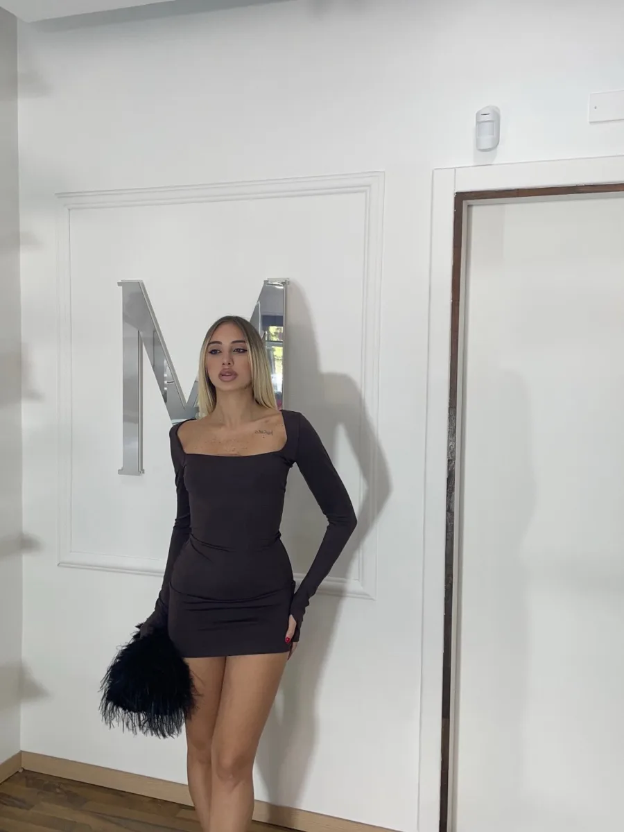 Mini dress cioccolato