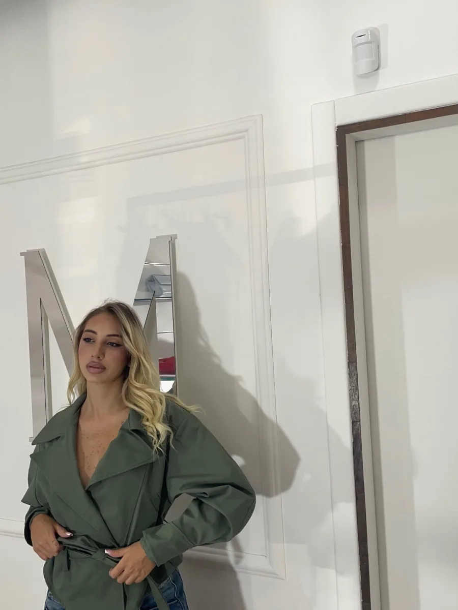 Trench CLASSIC verde militare