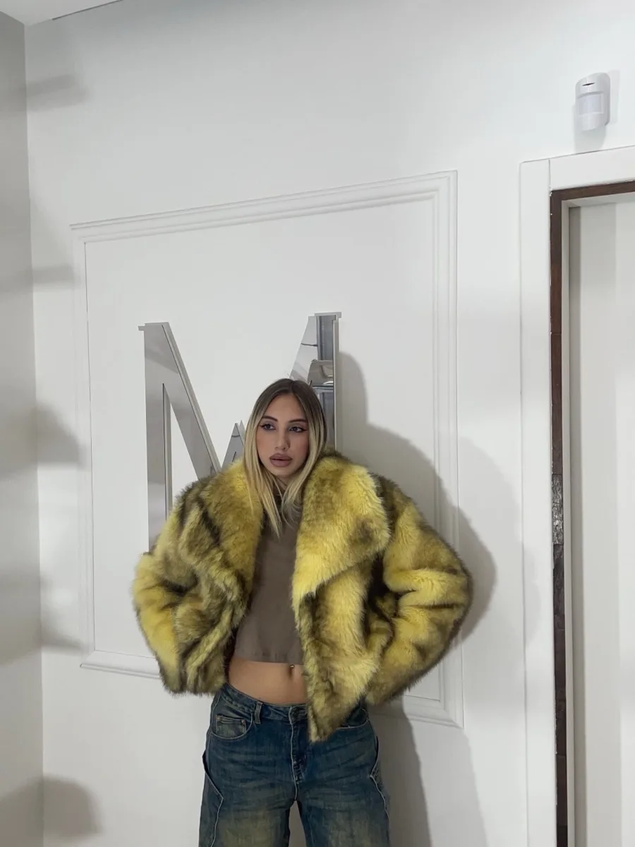 Pelliccia GLAM gialla