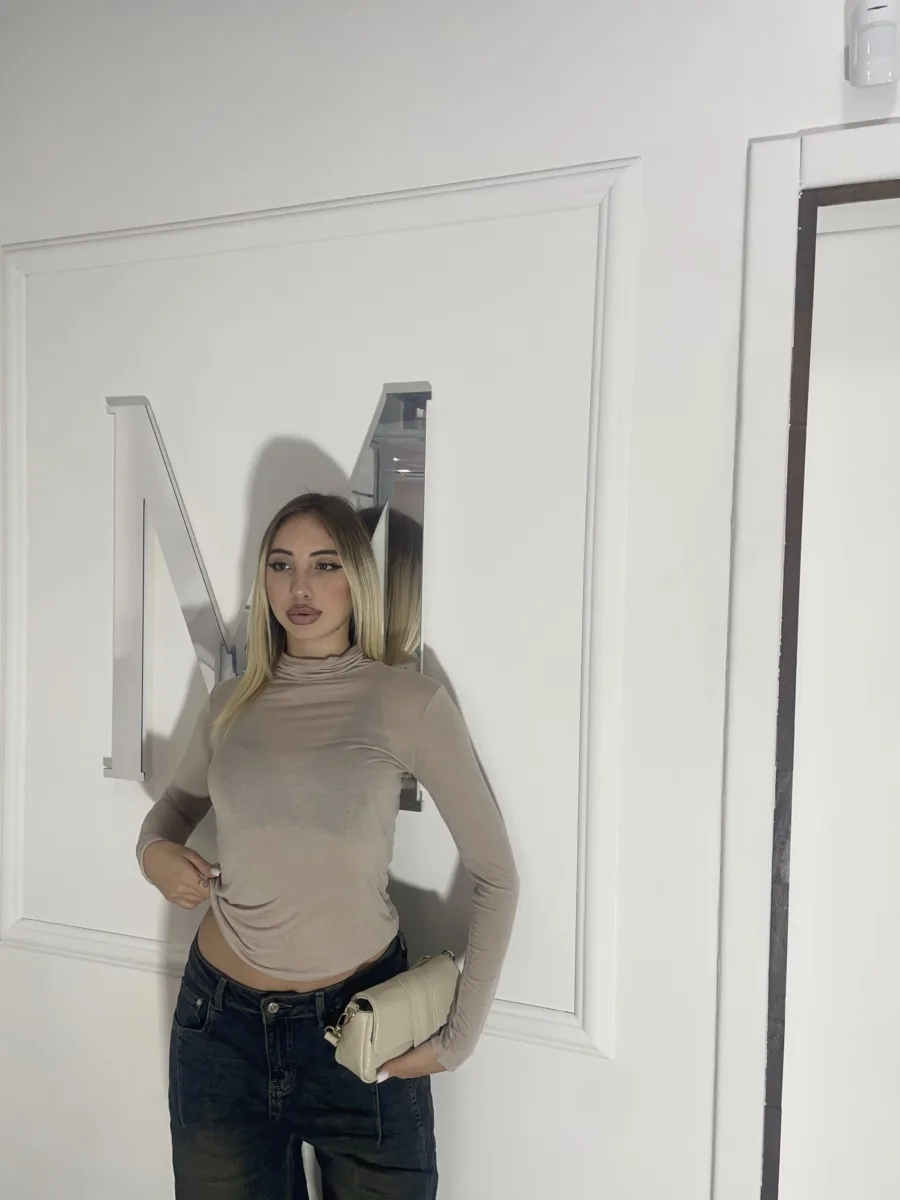 Maglia second skin nude